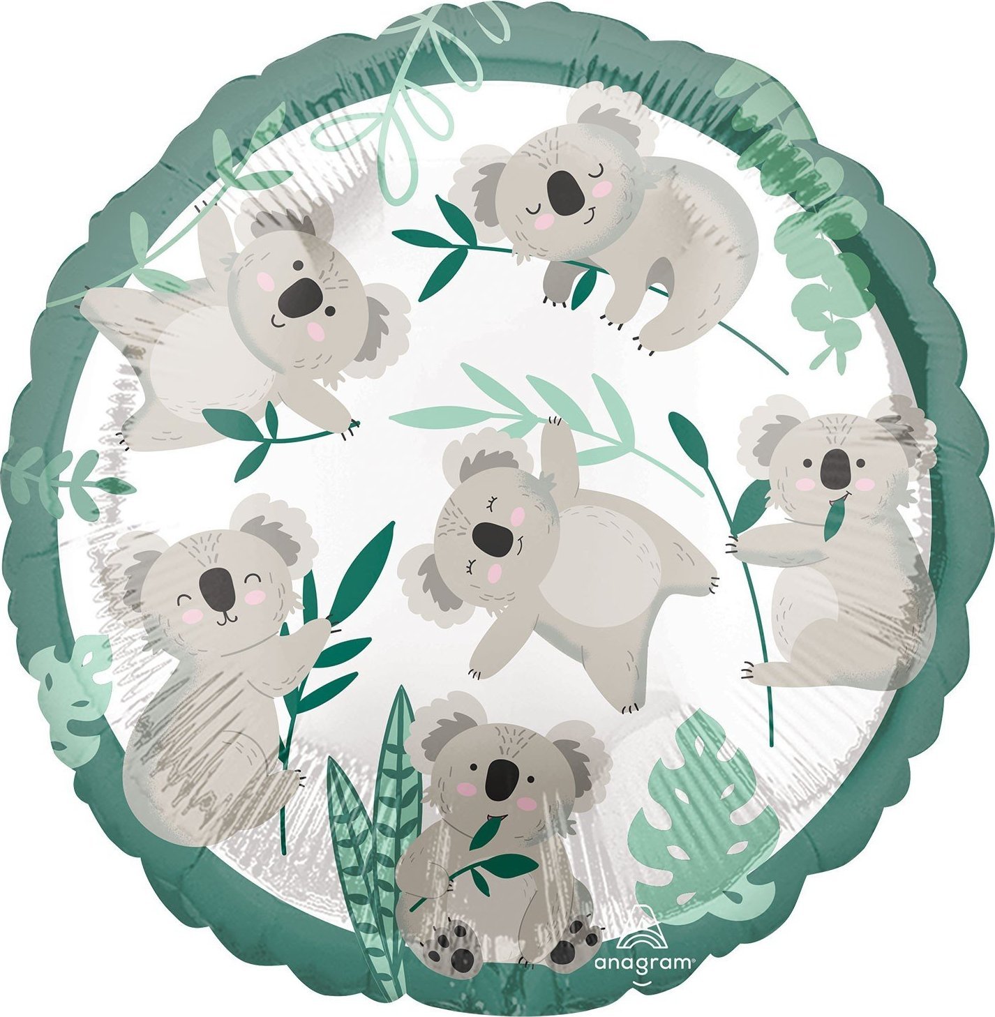 Balon foliowy miś koala nadruk dekoracyjny ozdoba