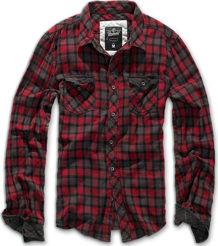 Brandit Brandit Koszula w Kratę Duncan Czerwona L