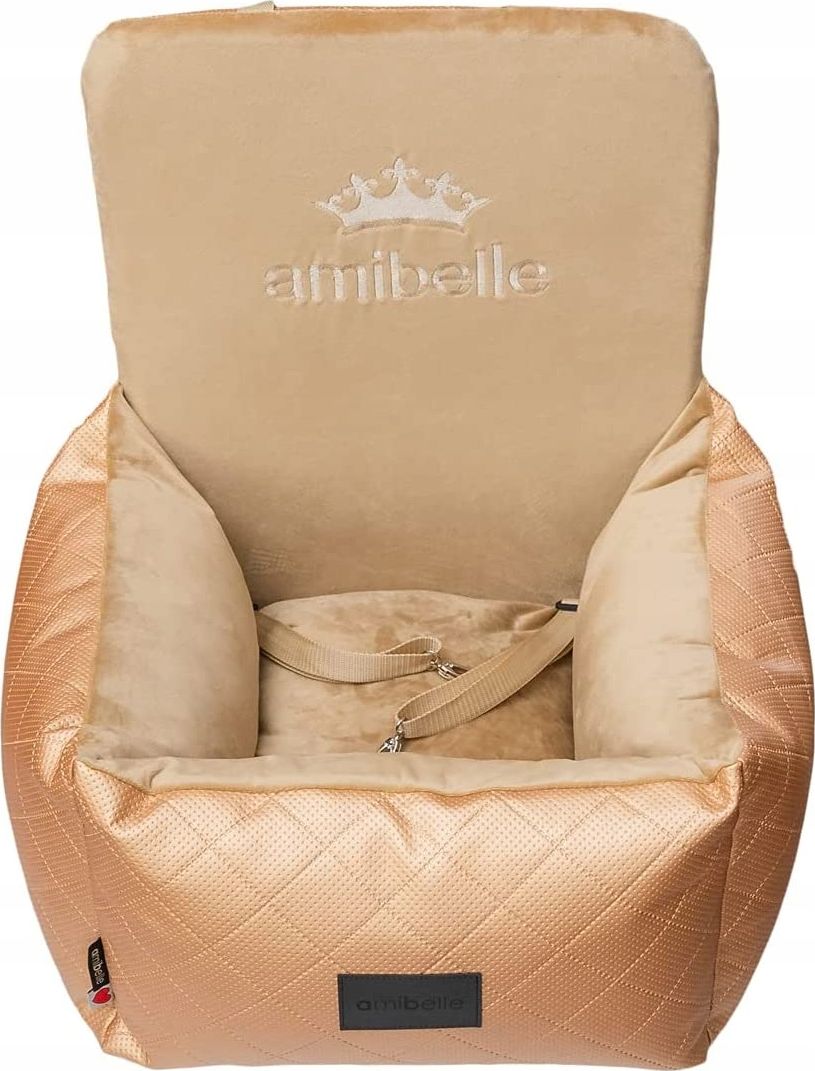 Boutiquezoo Fotelik Samochodowy Dla Psa Transporter Lux Bella Złota