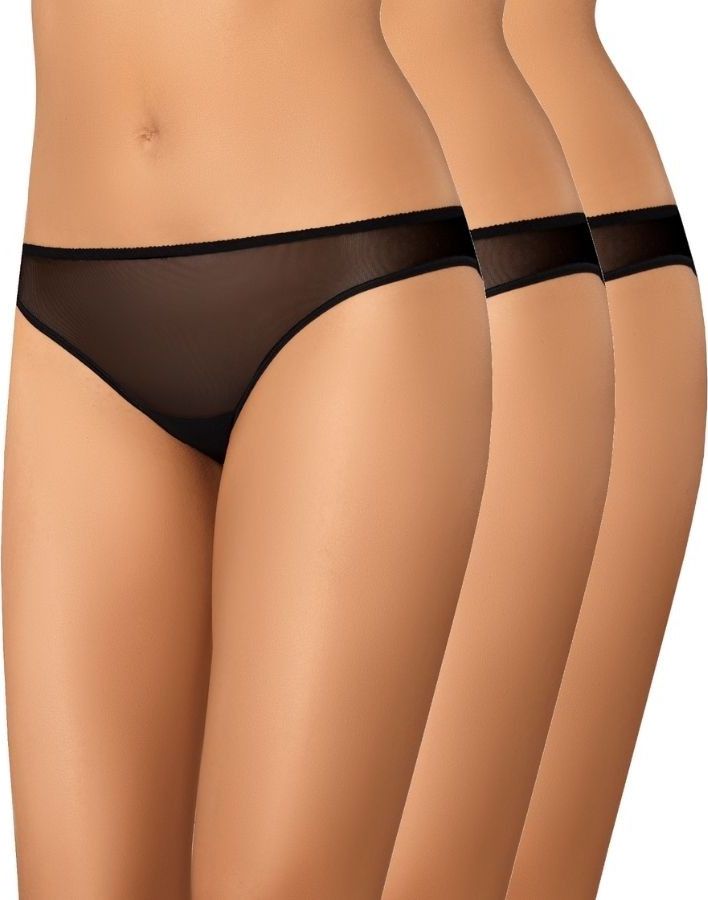 Teyli Wielopak majtek siateczkowych Agil czerń L Czarny