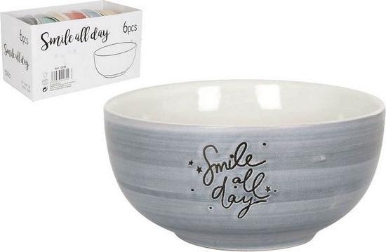 BigBuy Miska Smile All Day Ceramika (500 cc)