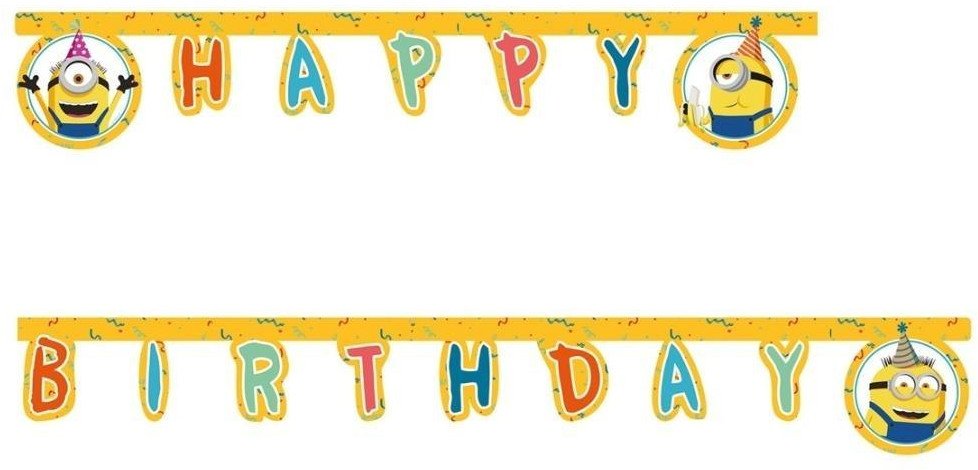 Minions bogstav banner