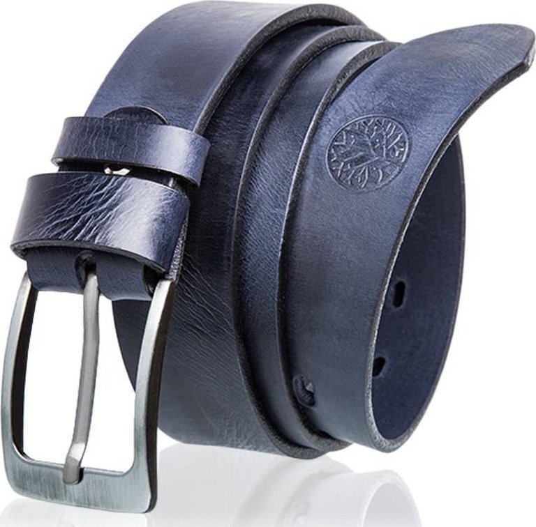 Betlewski Skórzany pasek BETLEWSKI LIC35-0 granatowy 100