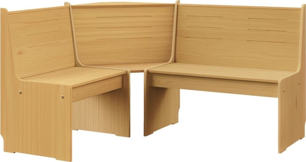 vidaXL Ogrodowa ławka narożna ,151 cm, sosnowa, miodowy brąz
