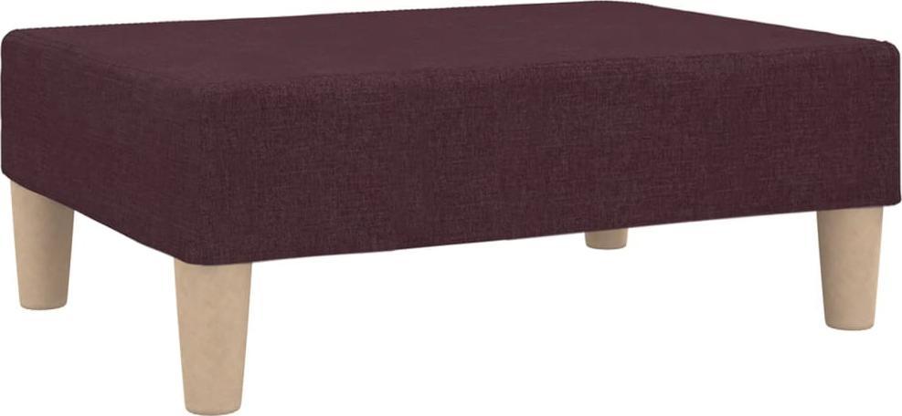 vidaXL Podnóżek, fioletowy, tapicerowany tkaniną