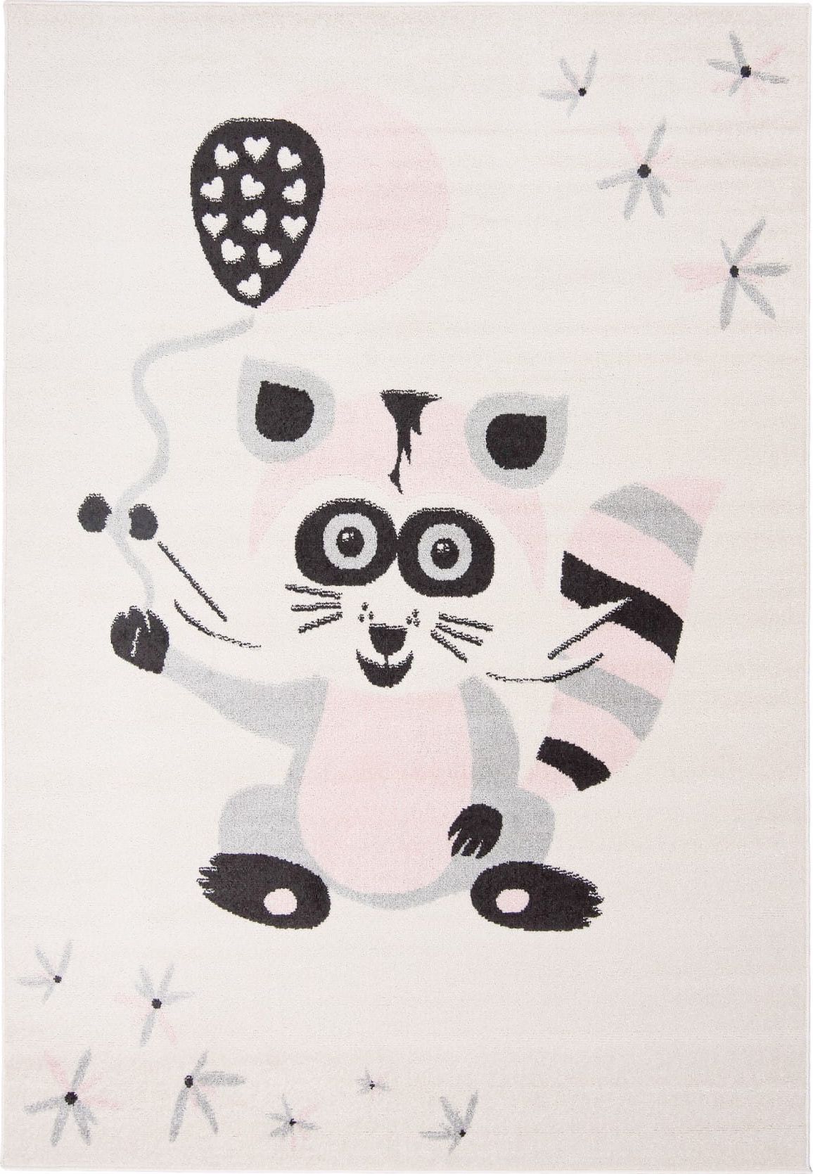 Carpetpol Dywan dla dzieci biały-niebieski H321A WHITE/DARK BLUE HAPPY FBA (0.80*1.50)