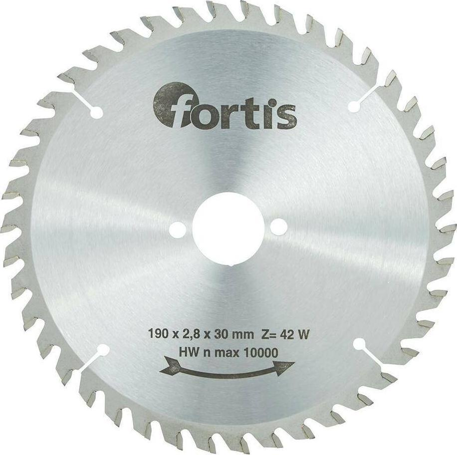 Fortis Tarcza pilarska, zęby naprzemienne z węglika wolframu FORTIS