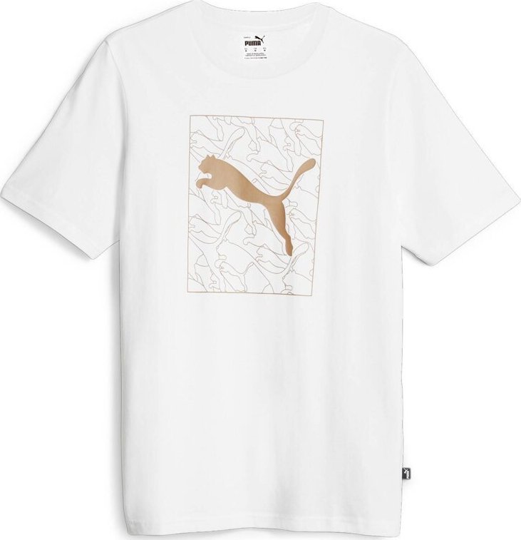 Puma Koszulka męska Puma Graphics Cat biała 677184 02 M