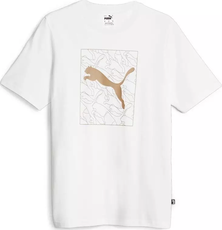 Puma Koszulka męska Puma Graphics Cat biała 677184 02 M
