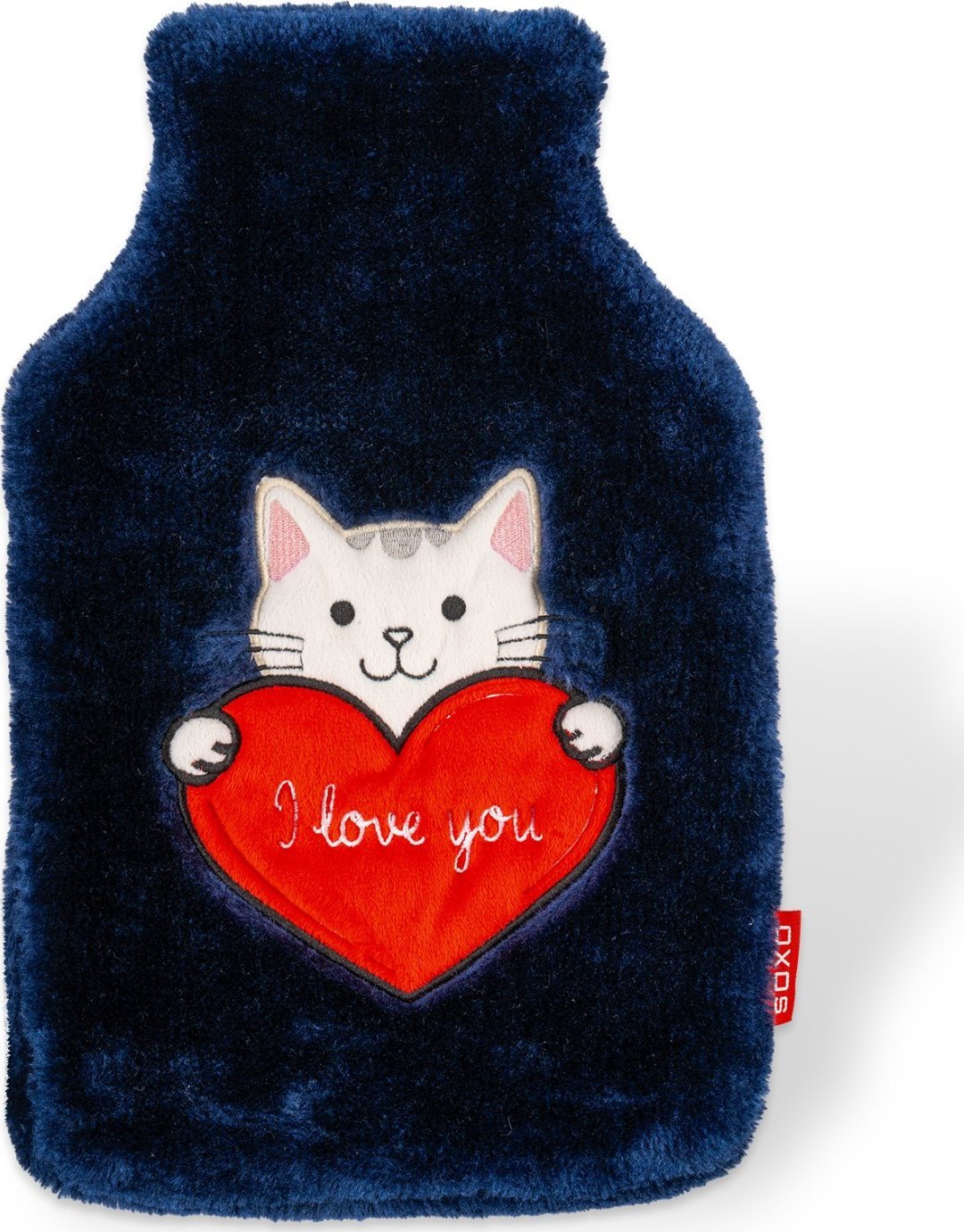 Soxo Termofor SOXO kotek z sercem granatowy1.8 L