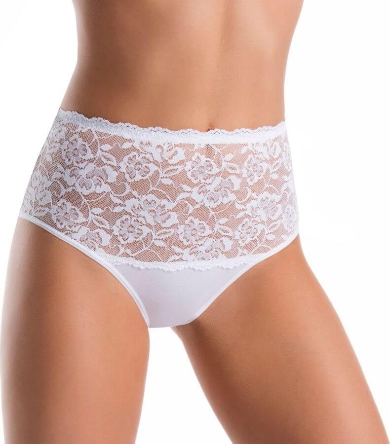 Teyli Majtki bawełniane wysokie Violetta białe S Biały