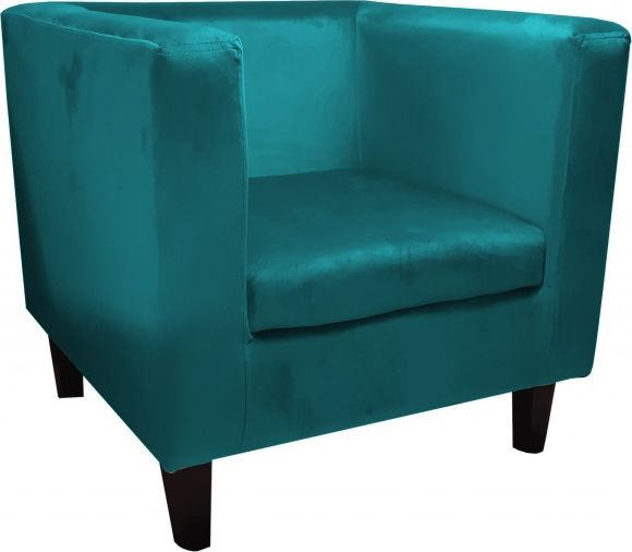 Atos Fotel GRON VELVET morski nowoczesny wypoczynkowy ATOS