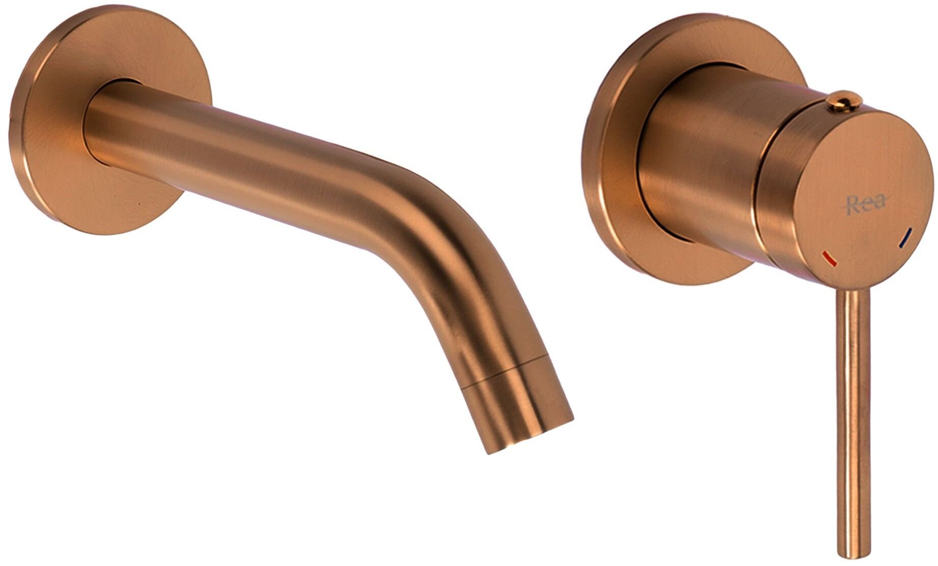 Bateria umywalkowa Rea Bateria Umywalkowa Podtynkowa Clif Miedź Szczotkowana