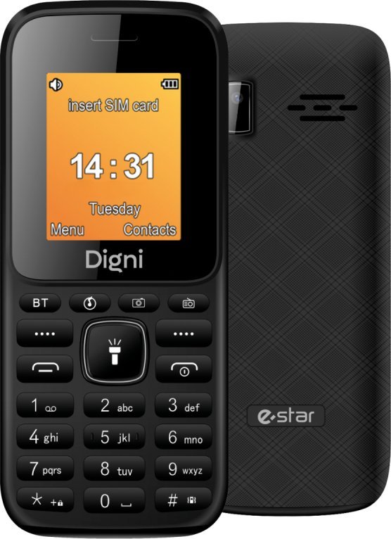 Telefon komórkowy Estar Digni Mini Phone Dual SIM Black Black