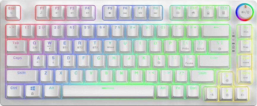 Klawiatura Savio Phenix Gateron Yellow Pro (PHENIX WHITE GAT YELLOW)