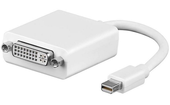 Adapter AV MicroConnect DisplayPort Mini - DVI-I biały (MDPDVI)