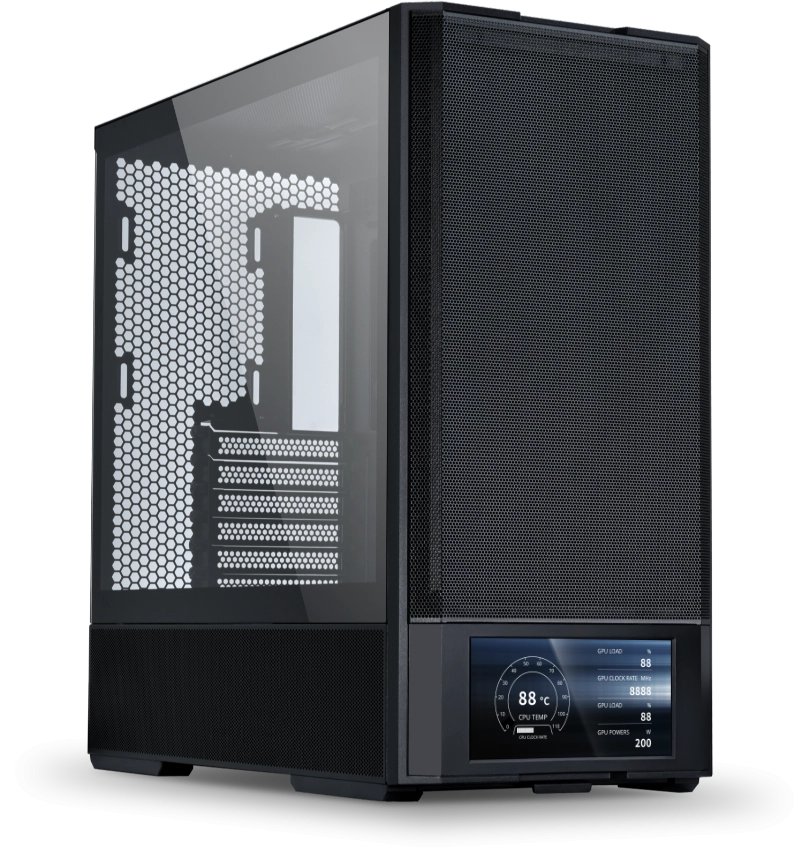 Obudowa Lian Li LANCOOL 207 Digital czarna (LAN207DX)