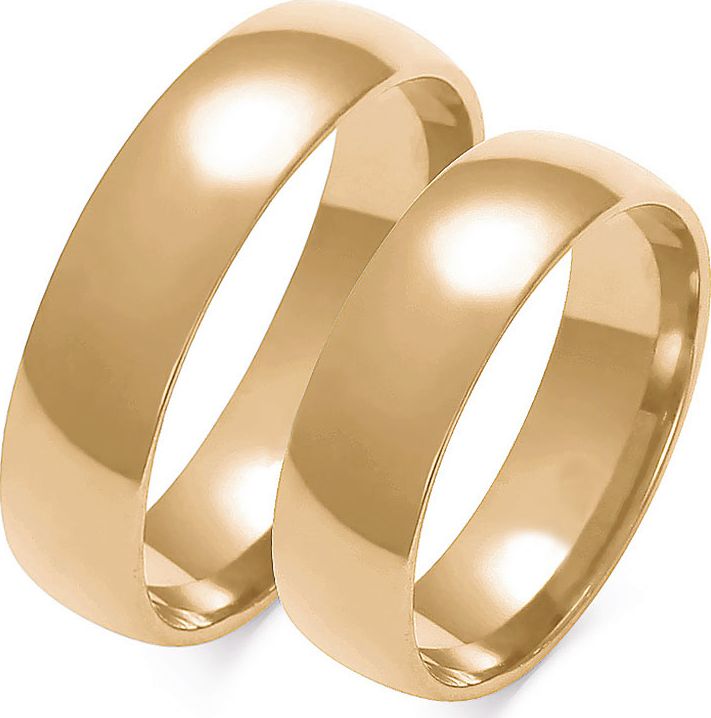 Lovrin Obrączka ślubna z polerowanego złota 333