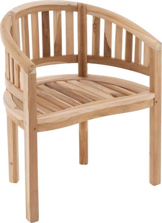 Divero DIVERO Fotel z drewna tekowego