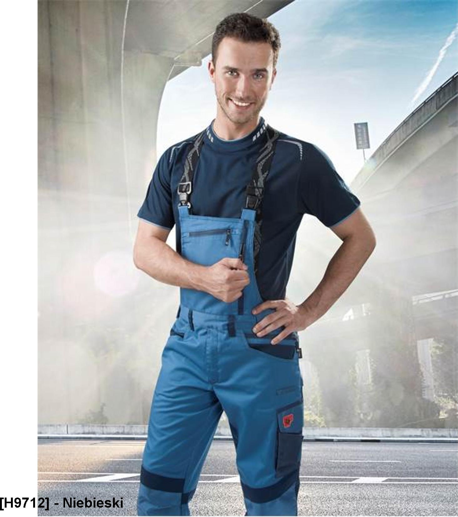 Ardon ARDON R8ED+ - spodnie ogrodniczki niebieskie 46