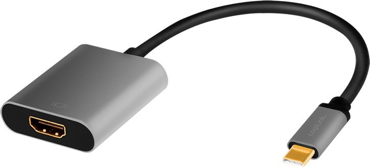 Adapter USB LogiLink Adapter USB-C do HDMI/F ,4K/60Hz aluminiowy 0.15m
