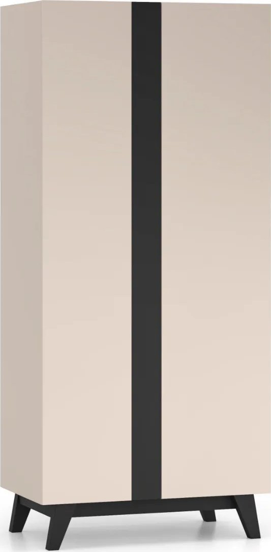 Szafa FRESHION 01 2D kaszmirowa/czarna ML MEBLE