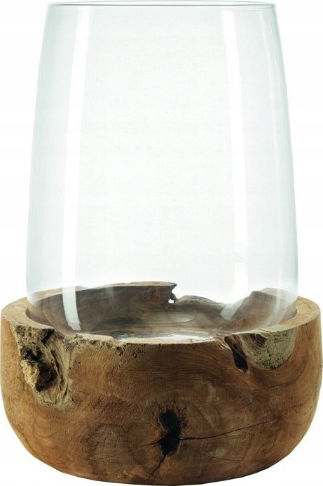 Leonardo Leonardo - Lampion z tekową podstawą 45 cm Terra