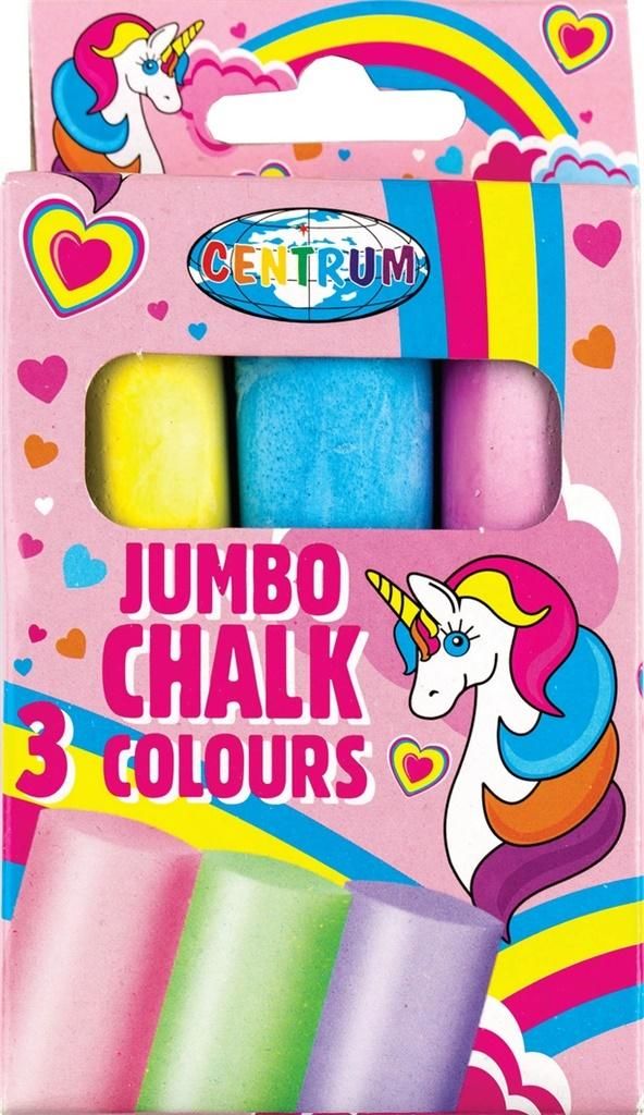 Panta Plast Kreda kolorowa Jumbo Unicorn 3szt 80390