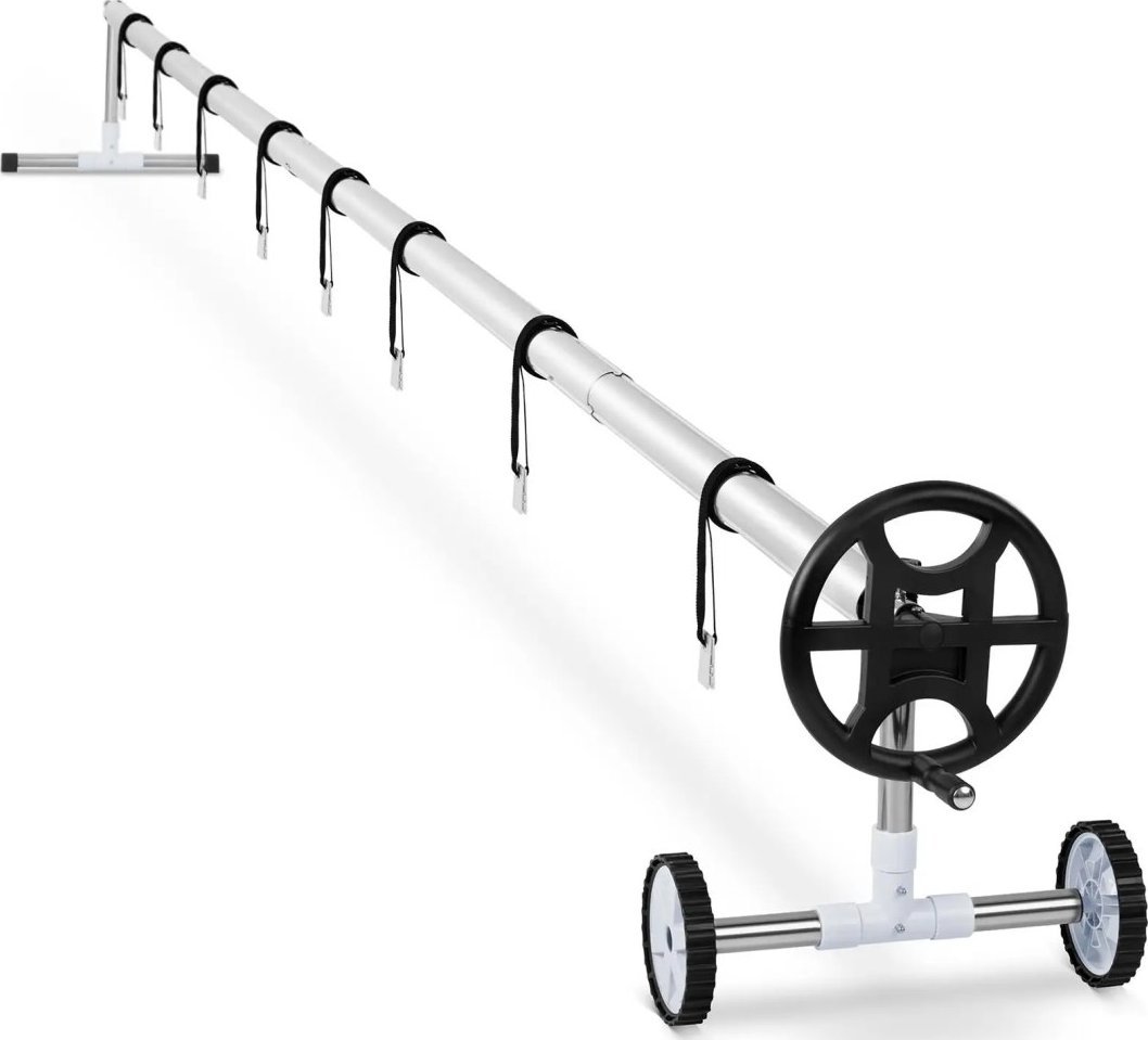 Uniprodo Zwijacz rolka zwijająca ręczna do folii solarnej basenowej szer. 4.2-5.2 m