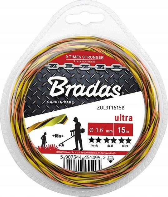 Cellfast ŻYŁKA TNĄCA ULTRA L3 TWIST 1,6mm x 15mb BLISTER