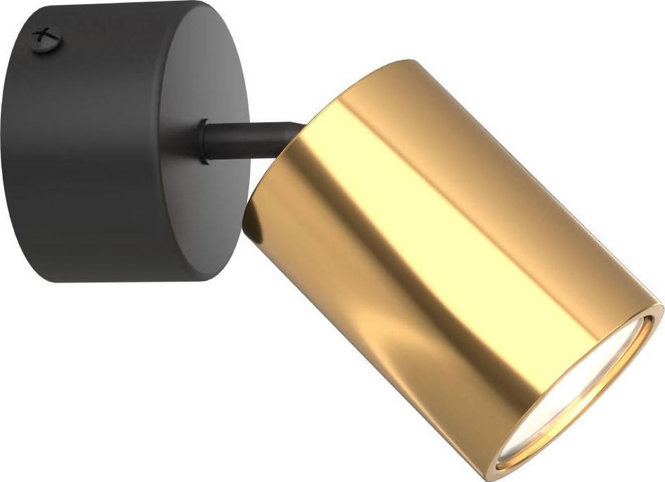 Lampa sufitowa Orlicki Design Sufitowa LAMPA regulowana Kika Mobile Nero / Gold Orlicki Design metalowa tuba downlight czarny złoty