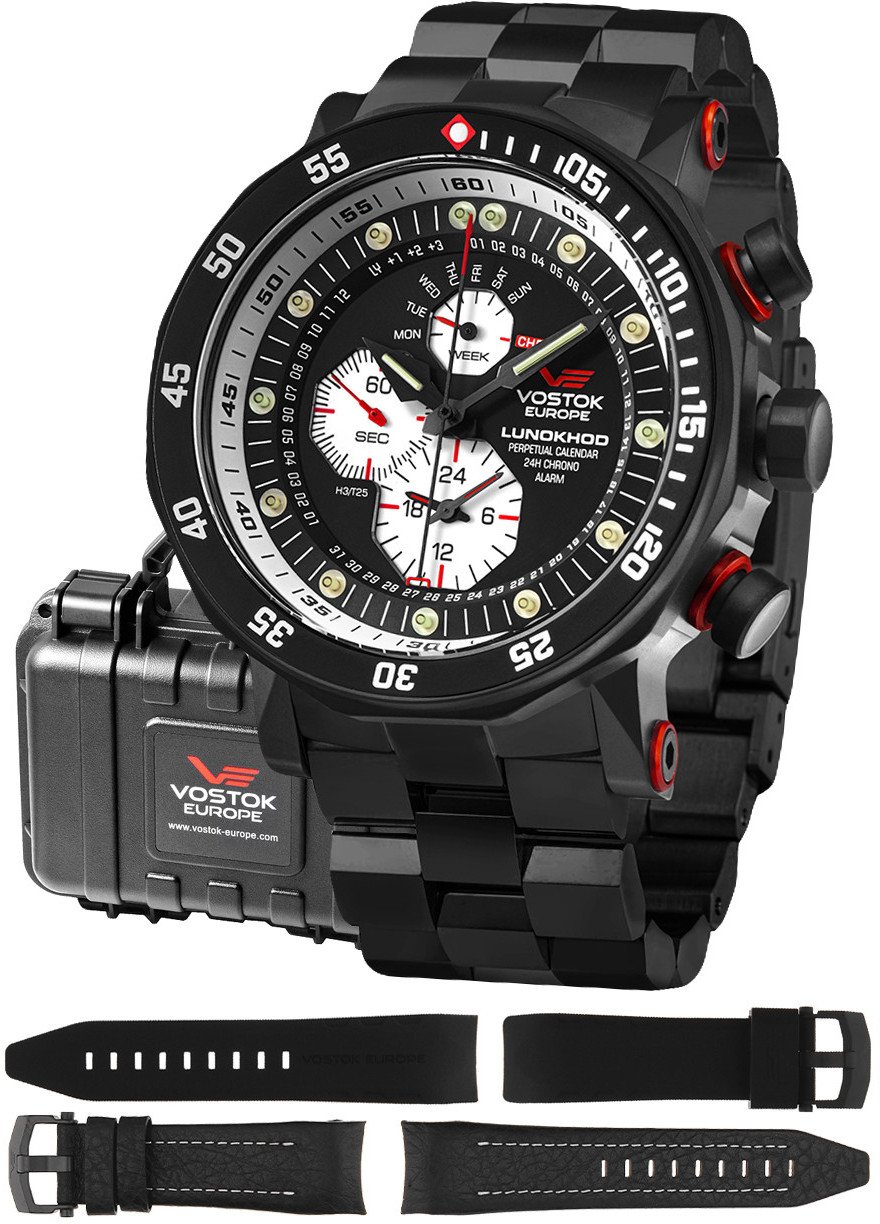 Zegarek męski Vostok Europe YM86-620C635B czarny