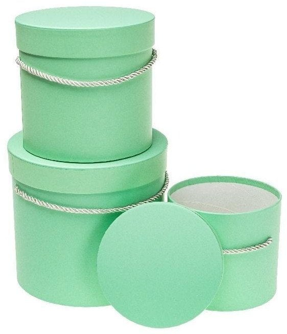 Pudełko Flower Box 3szt turkus ROZETTE