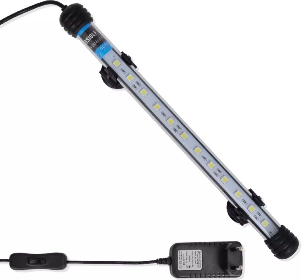 vidaXL Lampa LED do akwarium, 28 cm, biała