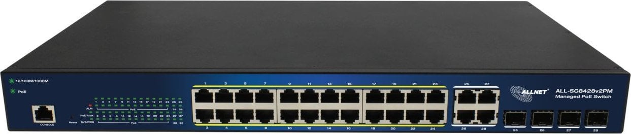 Switch Allnet 24+4P Allnet ALL-SG8428v2PM POE M