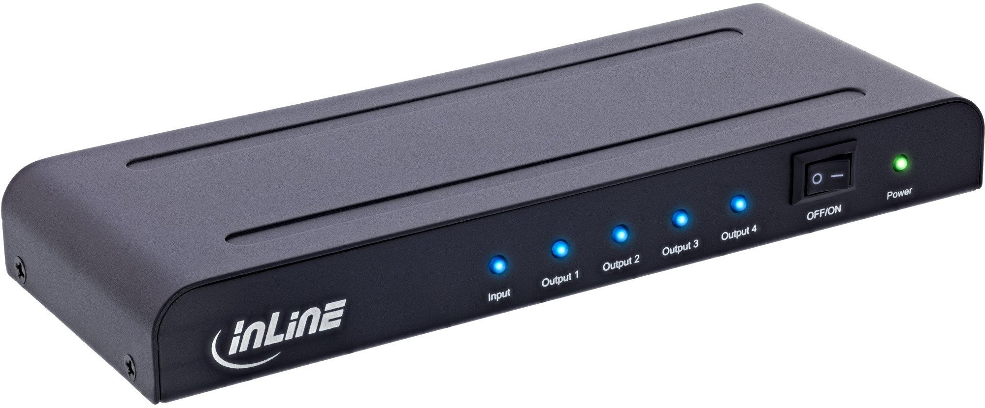 System przekazu sygnału AV InLine HDMI Rozdzielacz 4-fach 4K2K@60Hz kompatybilny