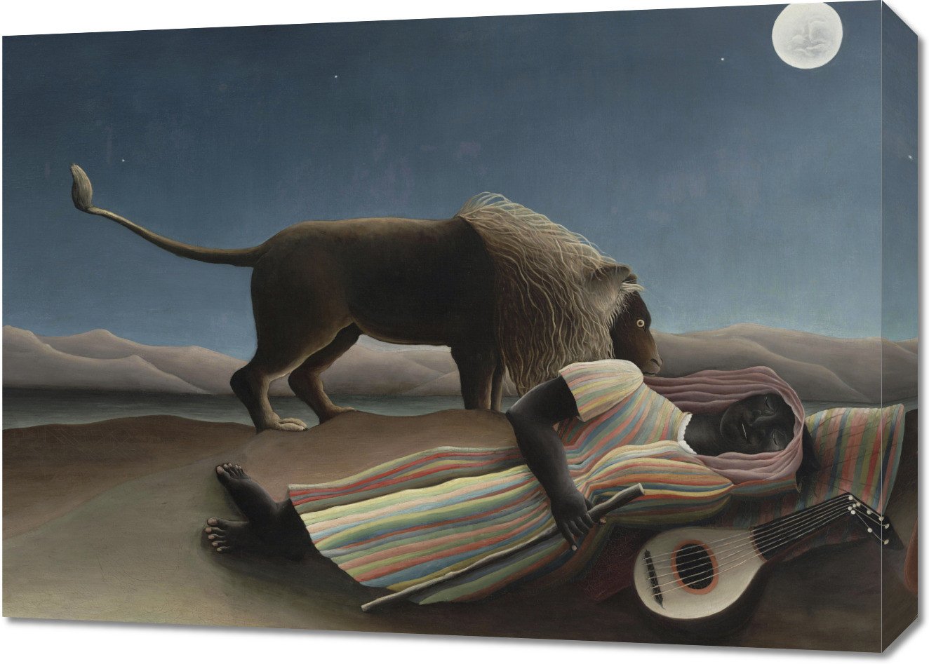 Obraz 70x50cm The Sleeping Gypsy, Rousseau Vintage do Salonu