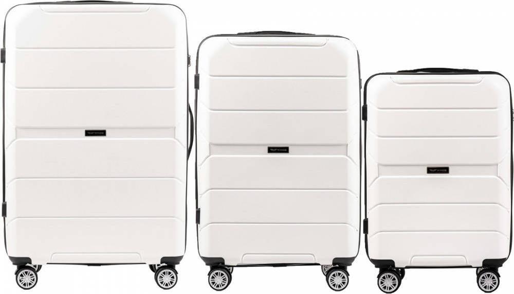 Kemer Zestaw 3 walizek KEMER WINGS PP05 Biały