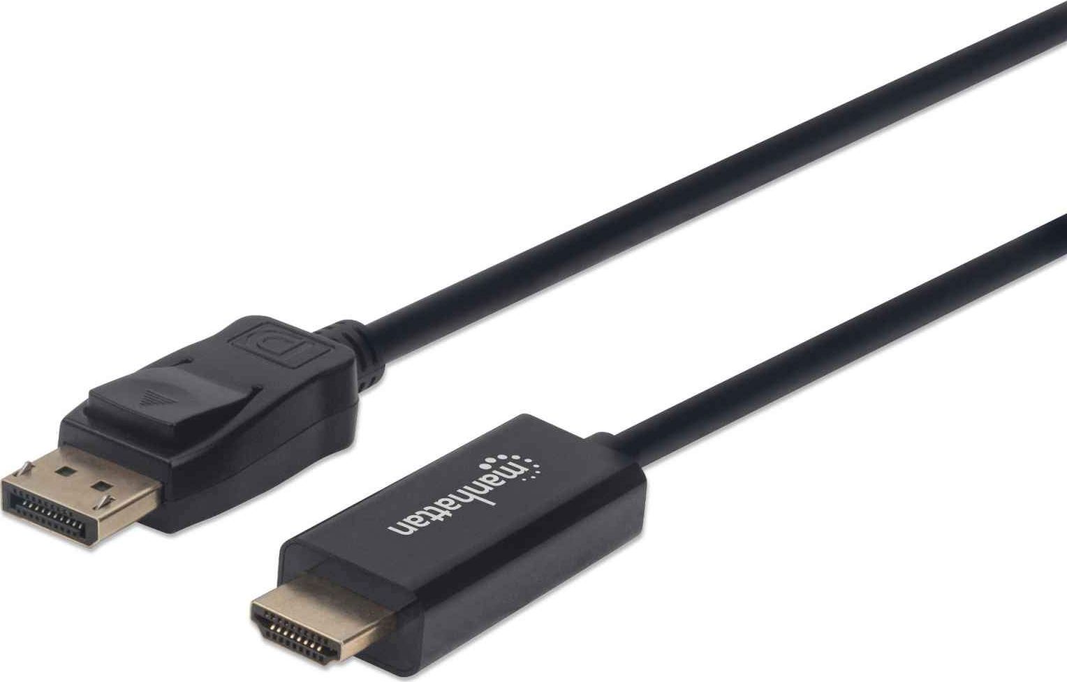 Kabel Manhattan DisplayPort - HDMI 1m czarny (152662)