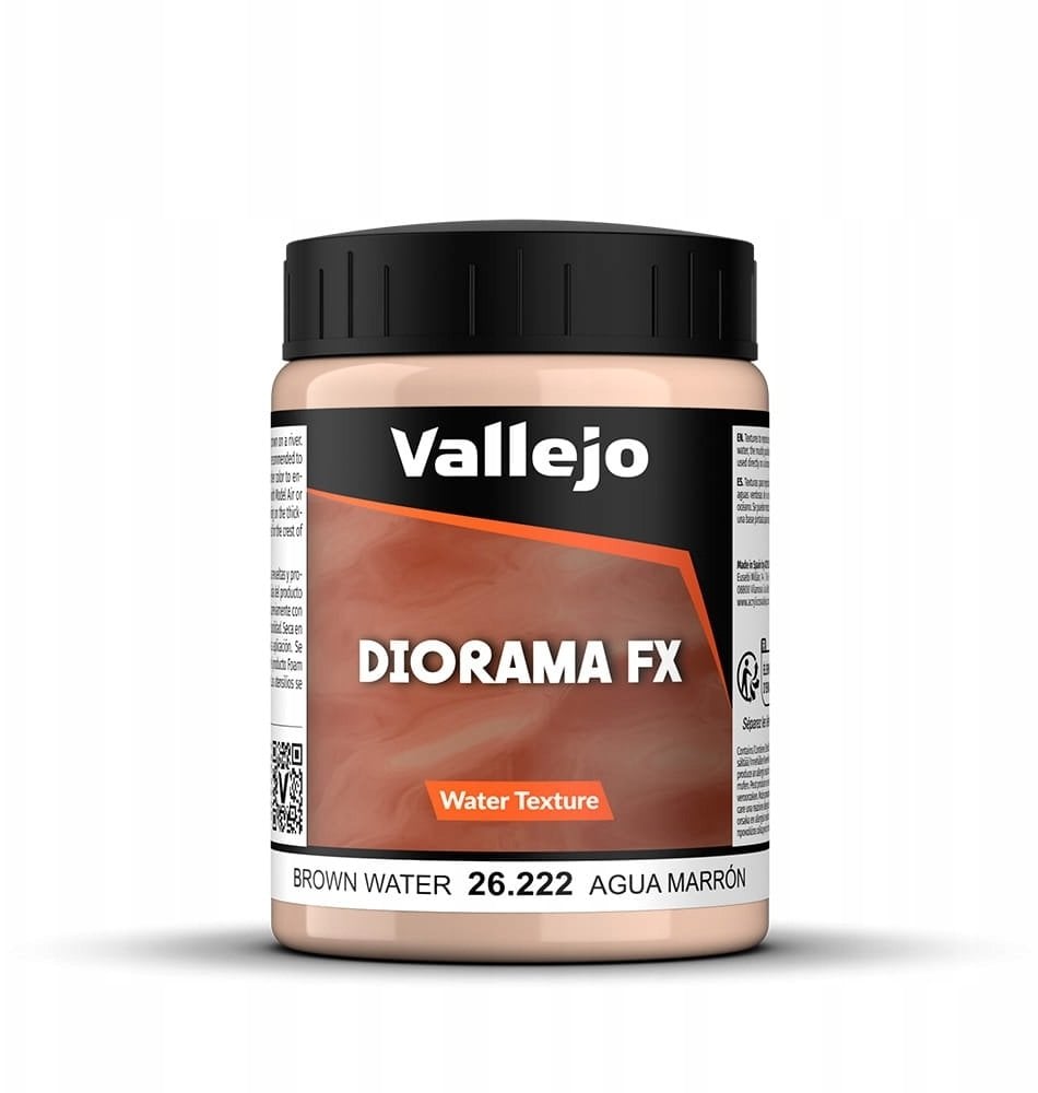 Vallejo: 26.222 - Diorama FX - Water Textures - Brown Water (200 ml)