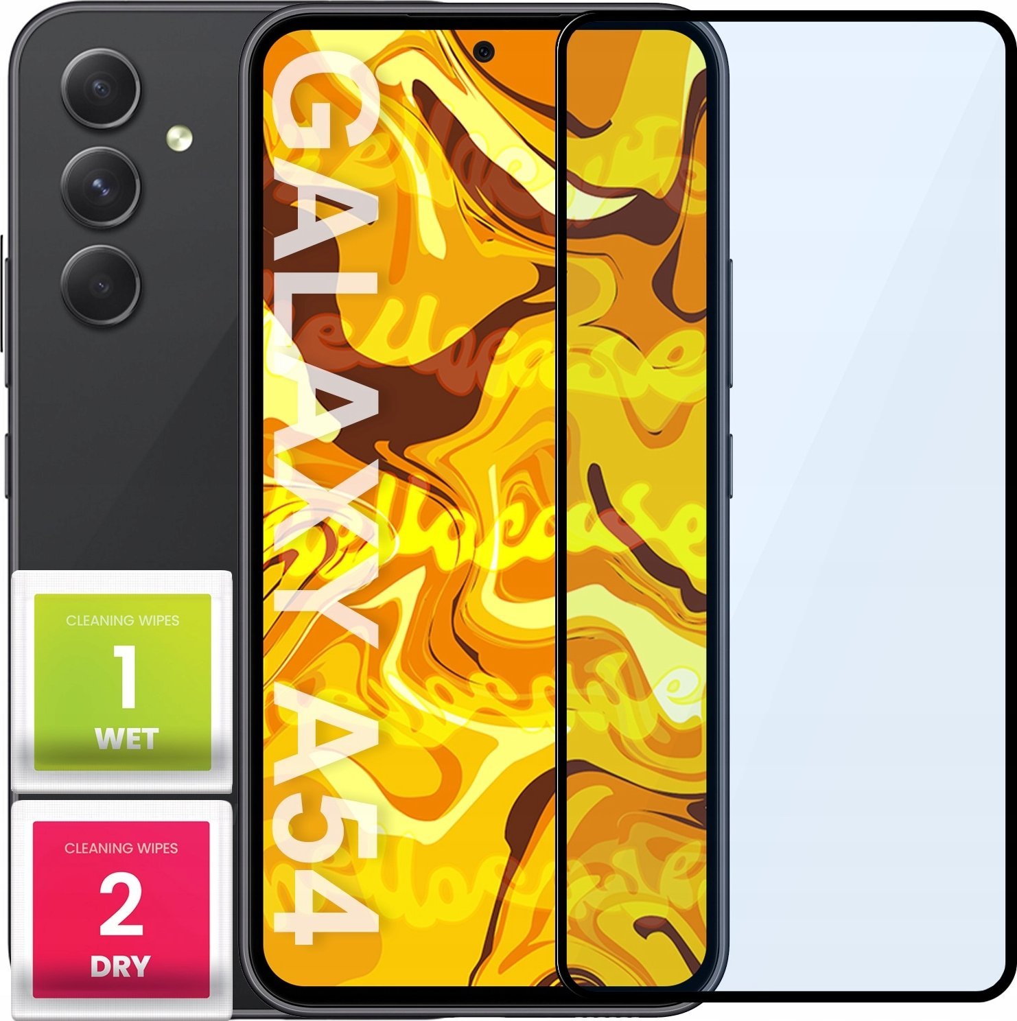 Hello Case Szkło Hartowane Do Samsung Galaxy A54 5G / S23 FE Pełne Na Cały Ekran 5D 9H