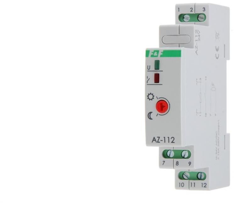 Automat zmierzchowy montaż na szynie TH 16A 24V AZ-112-PLUS-24V
