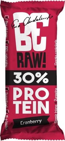 beRAW BeRAW Baton Proteinowy - Żurawina Purella, 40g