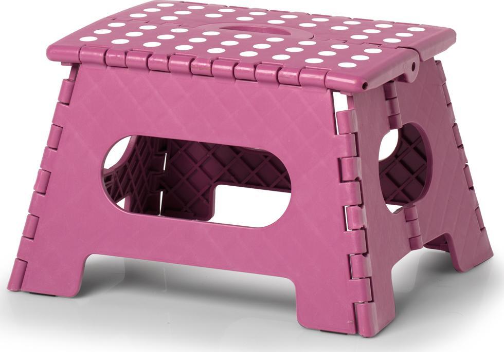 Selsey SELSEY Stołek do kuchni Hinda składany fioletowy