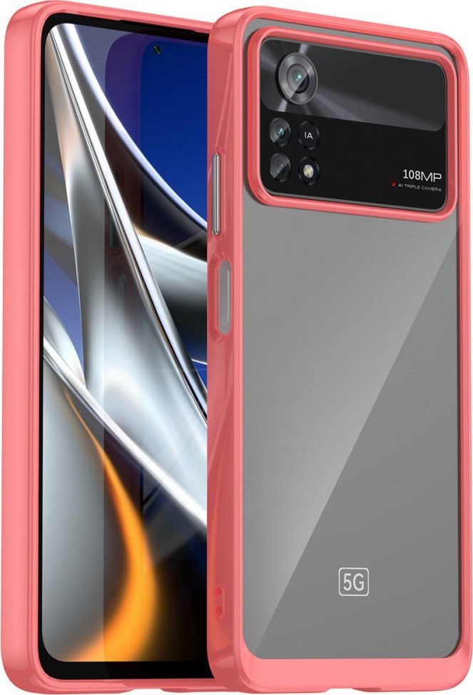 Braders Etui Outer Braders z Ramką do Xiaomi Poco X4 Pro 5G czerwony