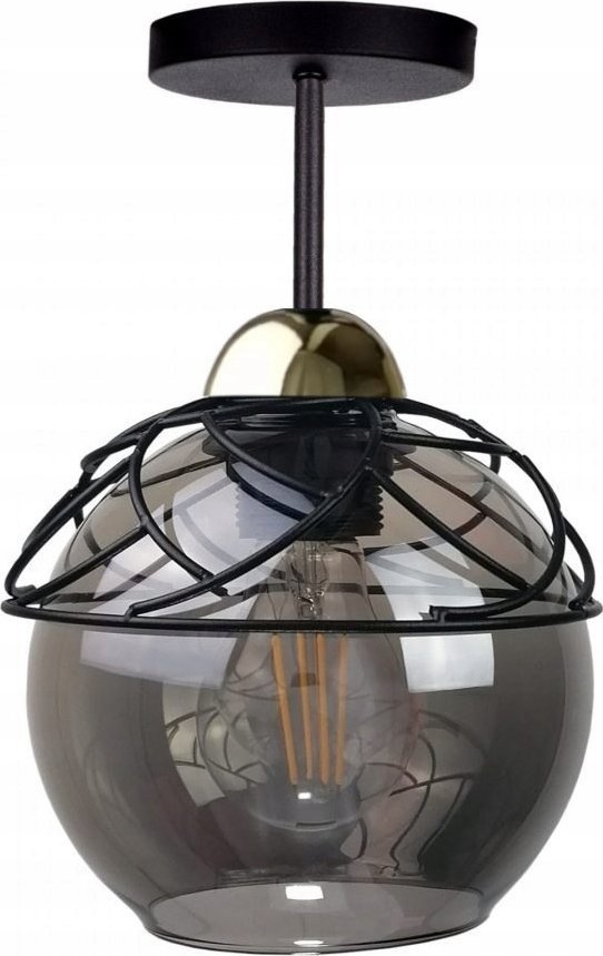 Lampa sufitowa Keter Lighting Lampa sufitowa 1xE27 MERA BLACK/GOLD