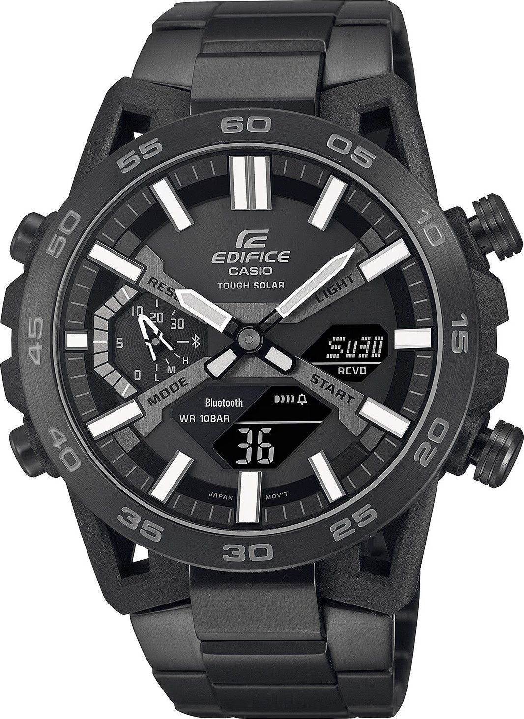 Zegarek sportowy EDIFICE Casio Edifice ECB-2000DC-1BEF BLUETOOTH100m czarny