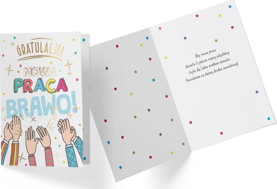 KUKARTKA Karnet B6 PP-2211 Gratulacje, nowa praca