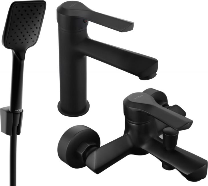 Mexen Mexen Sabre R62 zestaw wannowy, czarny - 72103R62-70