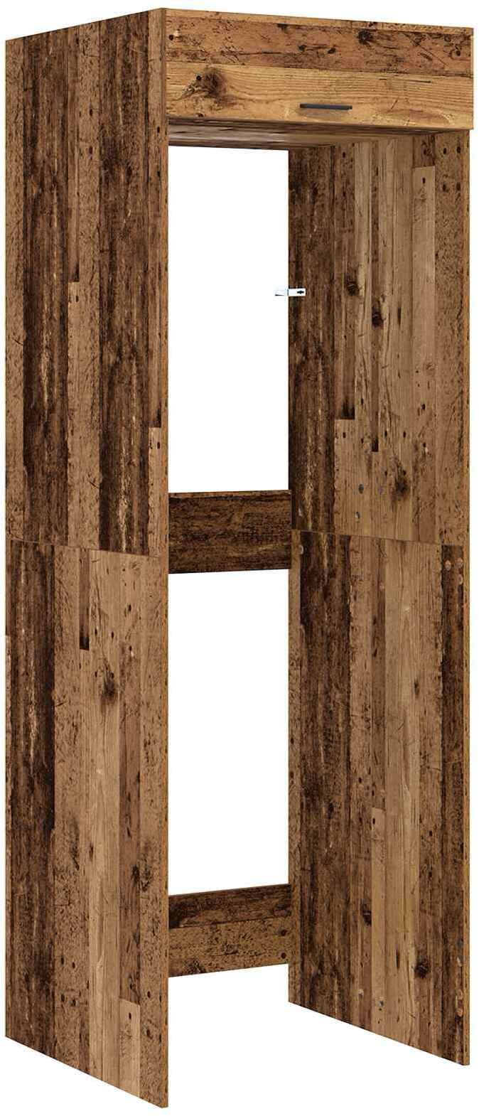 vidaXL Szafka na pralkę 2 pcs Stare drewno 67,5 x 68 x 200 cm